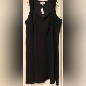 Addition Elle Sleeveless Black Midi Dress Size 4